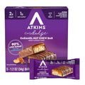 Atkins Endulge Caramel Nut Chew Bar, Dessert Favorite, 1G Sugar, Good Source of Fiber, 5 Count